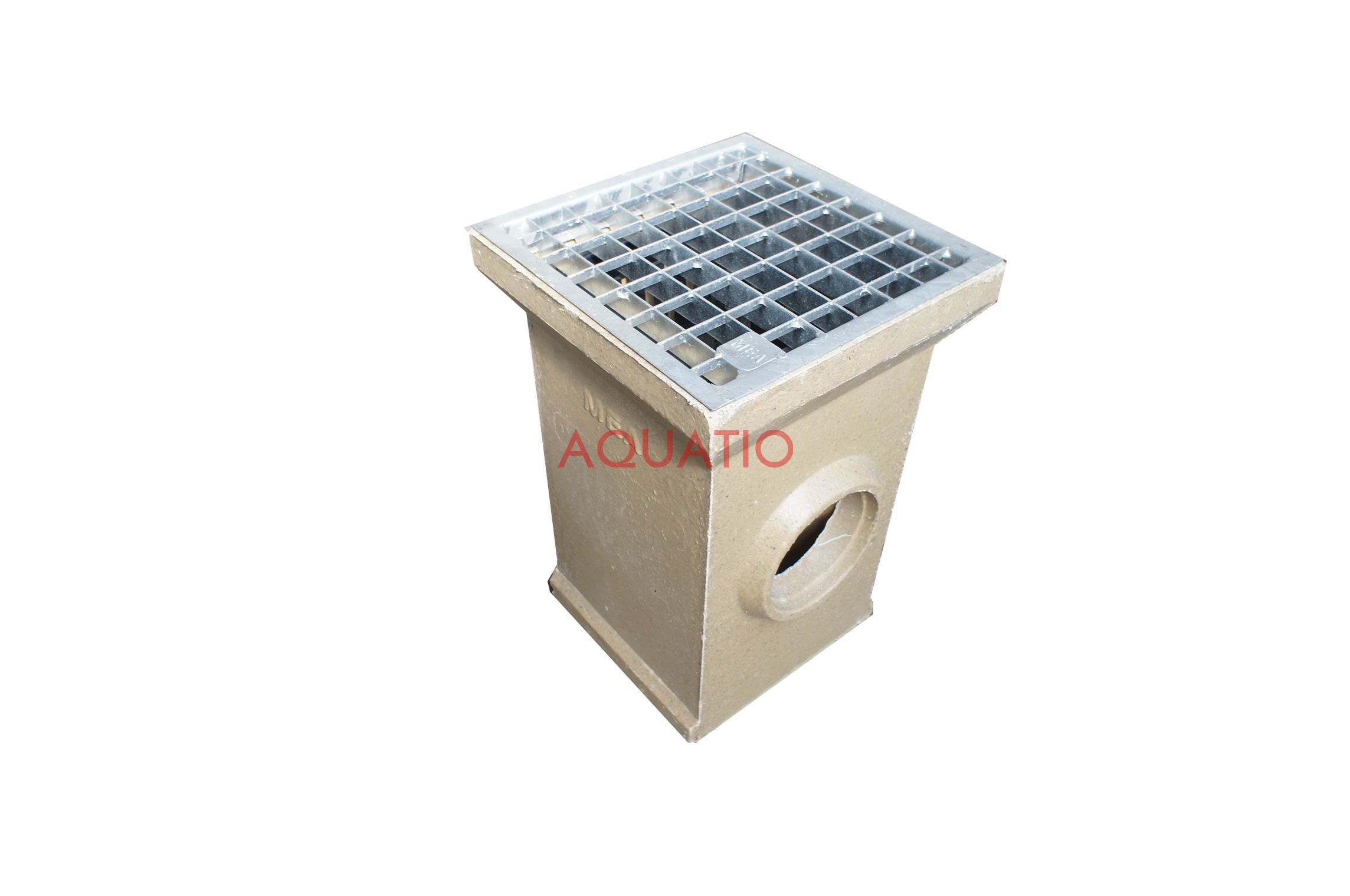MEAGARD point drain with steel grating 30/30