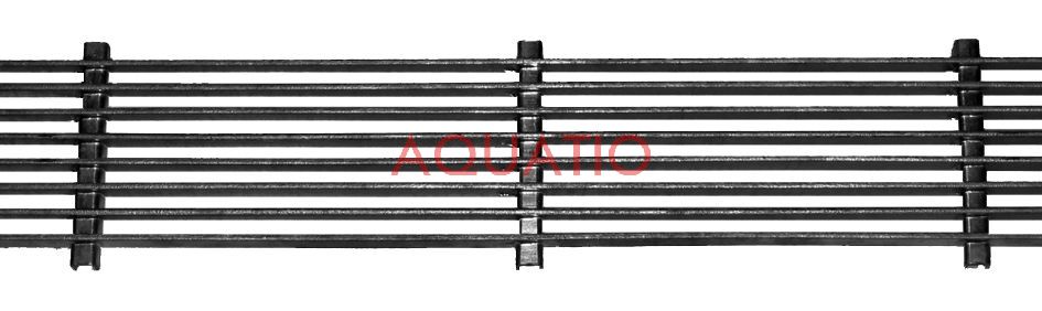 ACO V100 longitudinal bar galvanised steel grate A15 1m.
